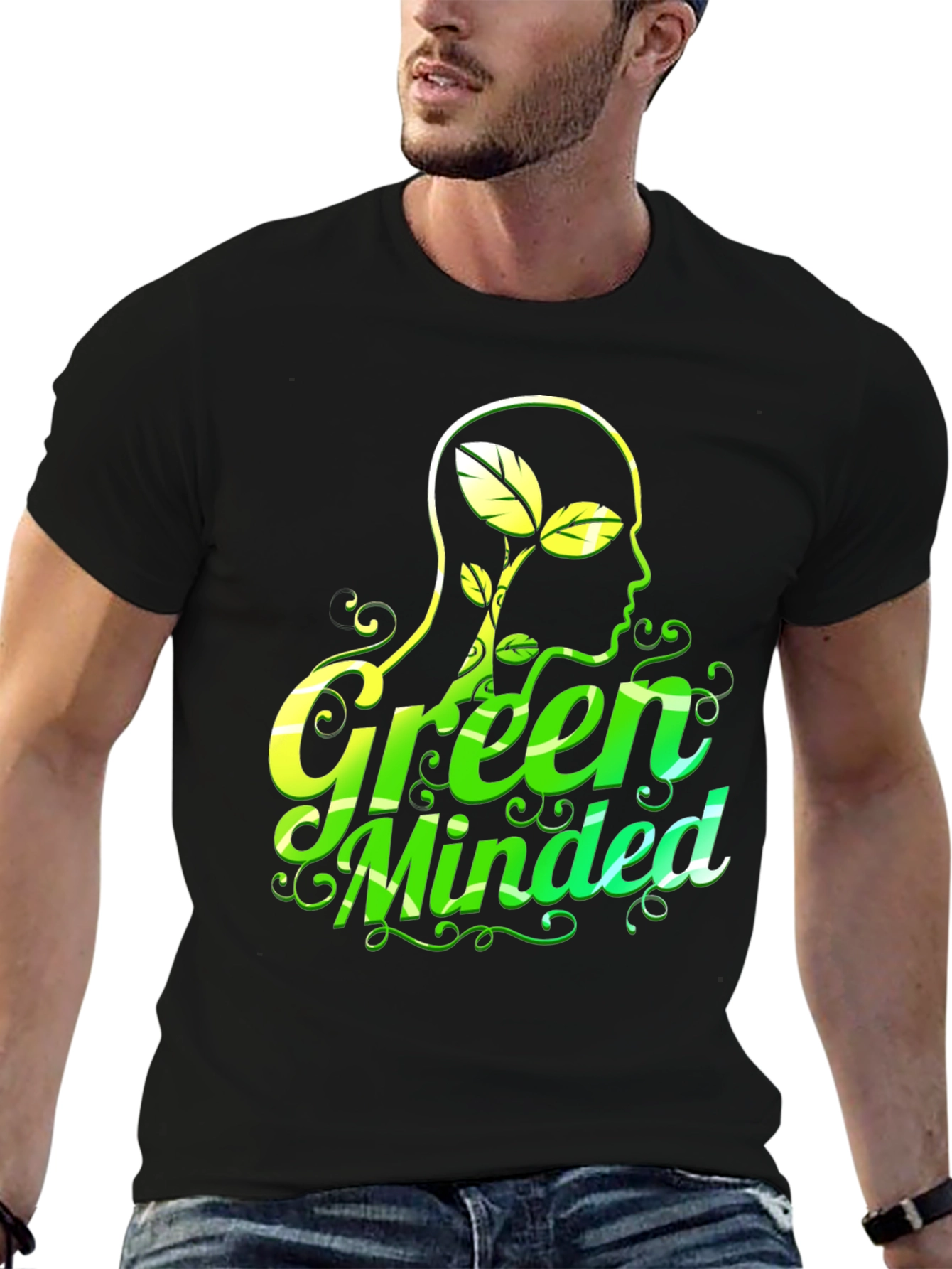 Green Minded Graphic T-Shirt - Eco Conscious Design