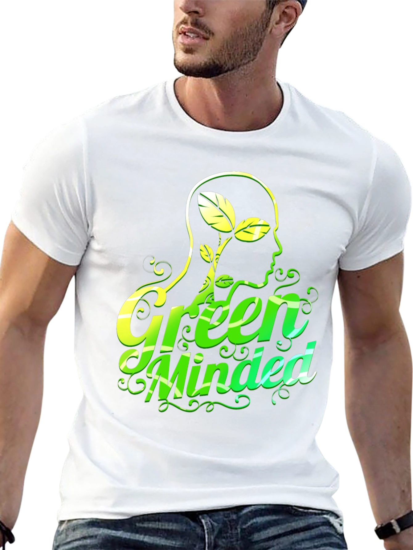 Green Minded Graphic T-Shirt - Eco Conscious Design