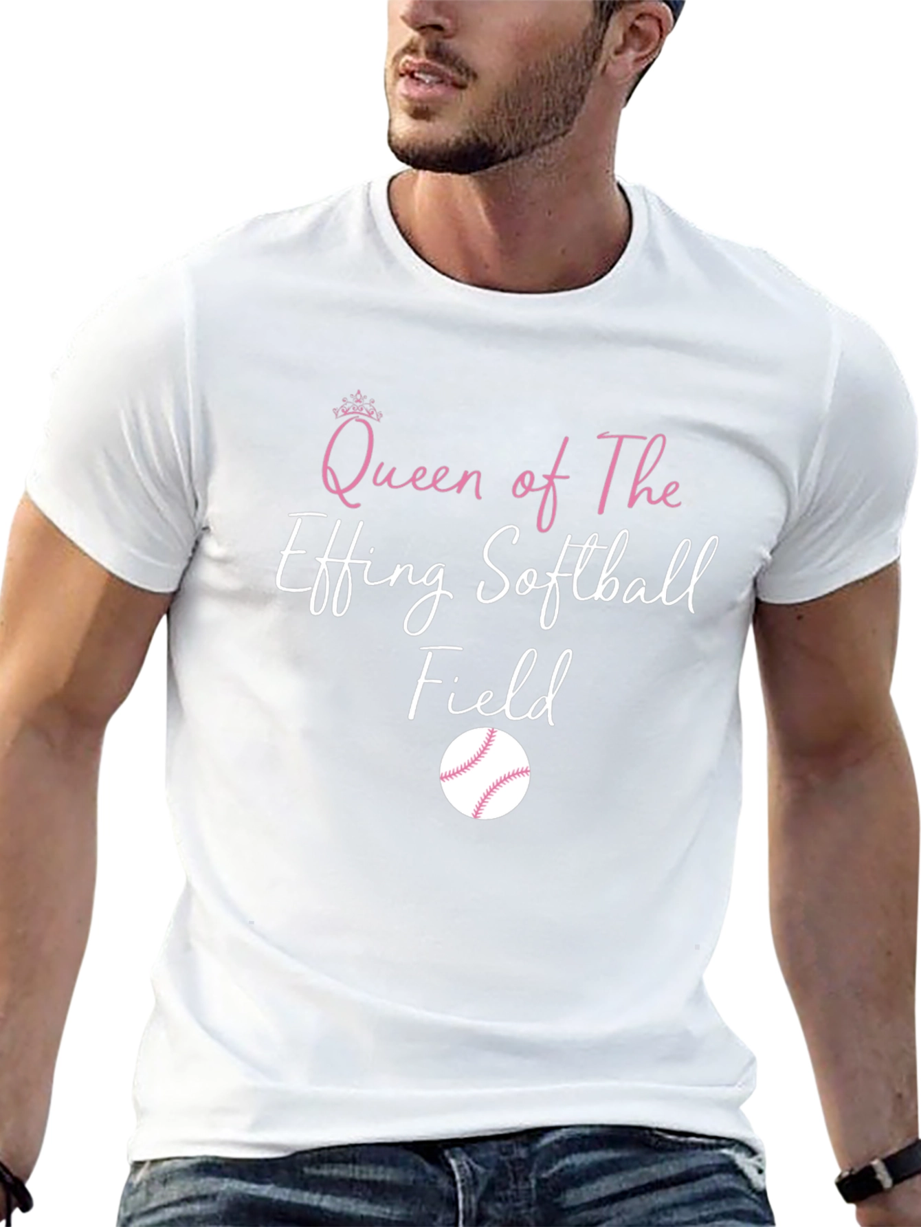 Queen of The Effing Softball Field T-Shirt