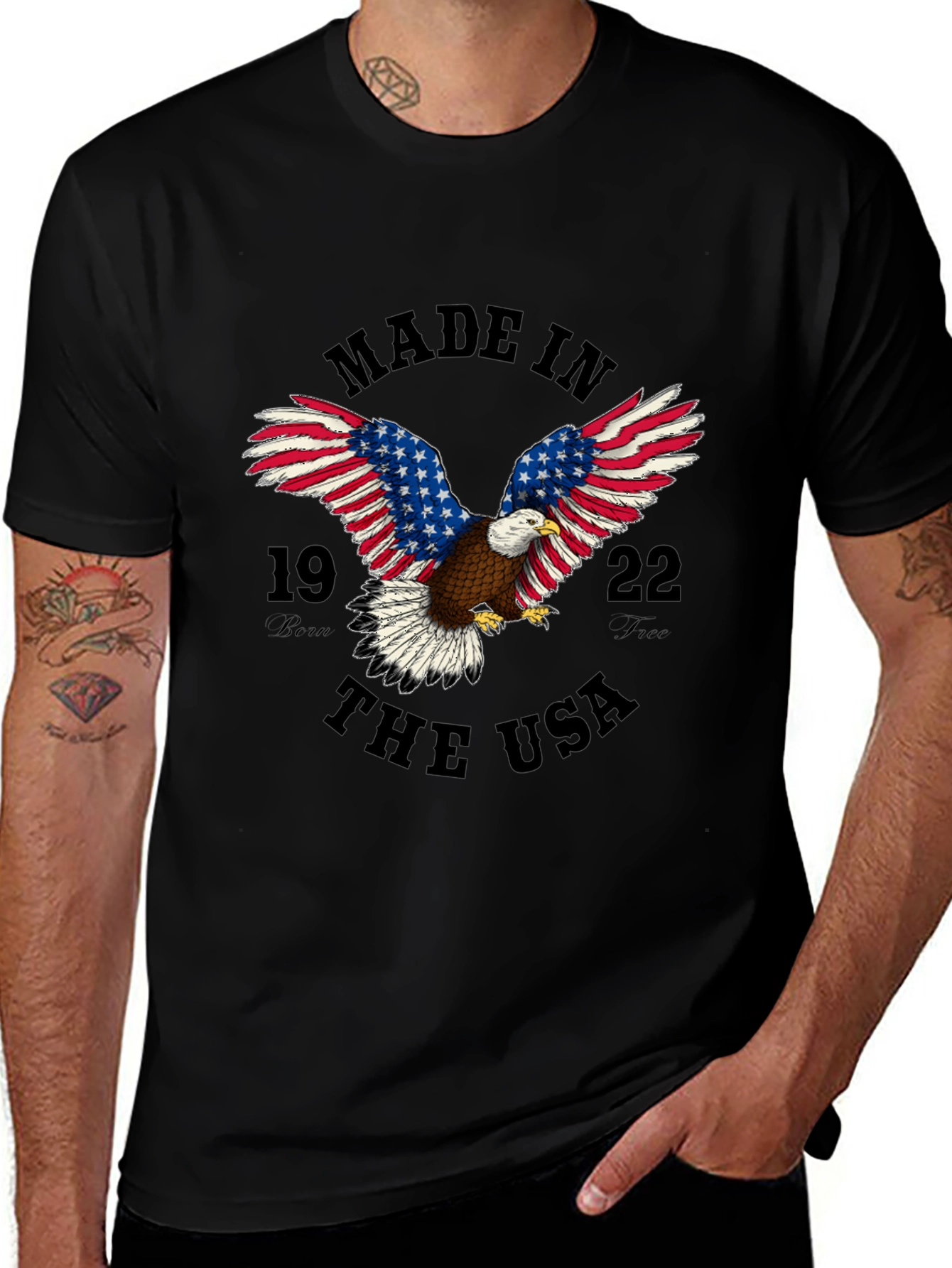Made In USA Eagle Graphic T-Shirt
