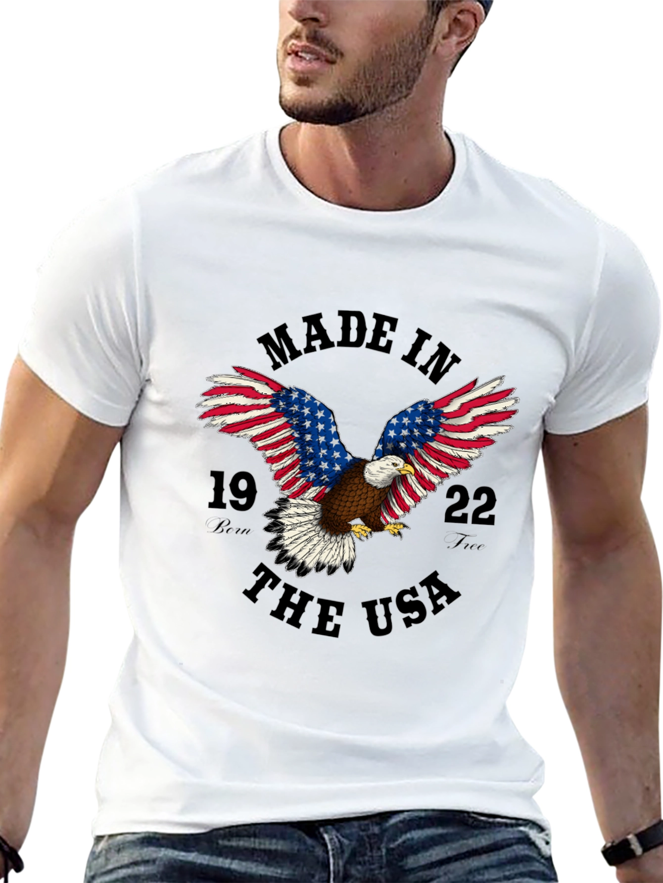 Made In USA Eagle Graphic T-Shirt