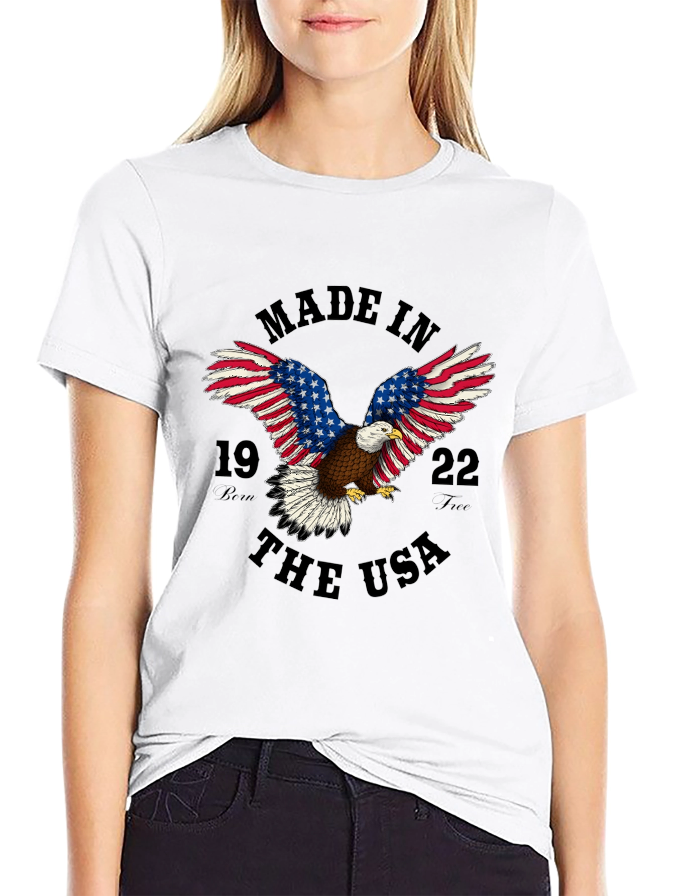 Made In USA Eagle Graphic T-Shirt