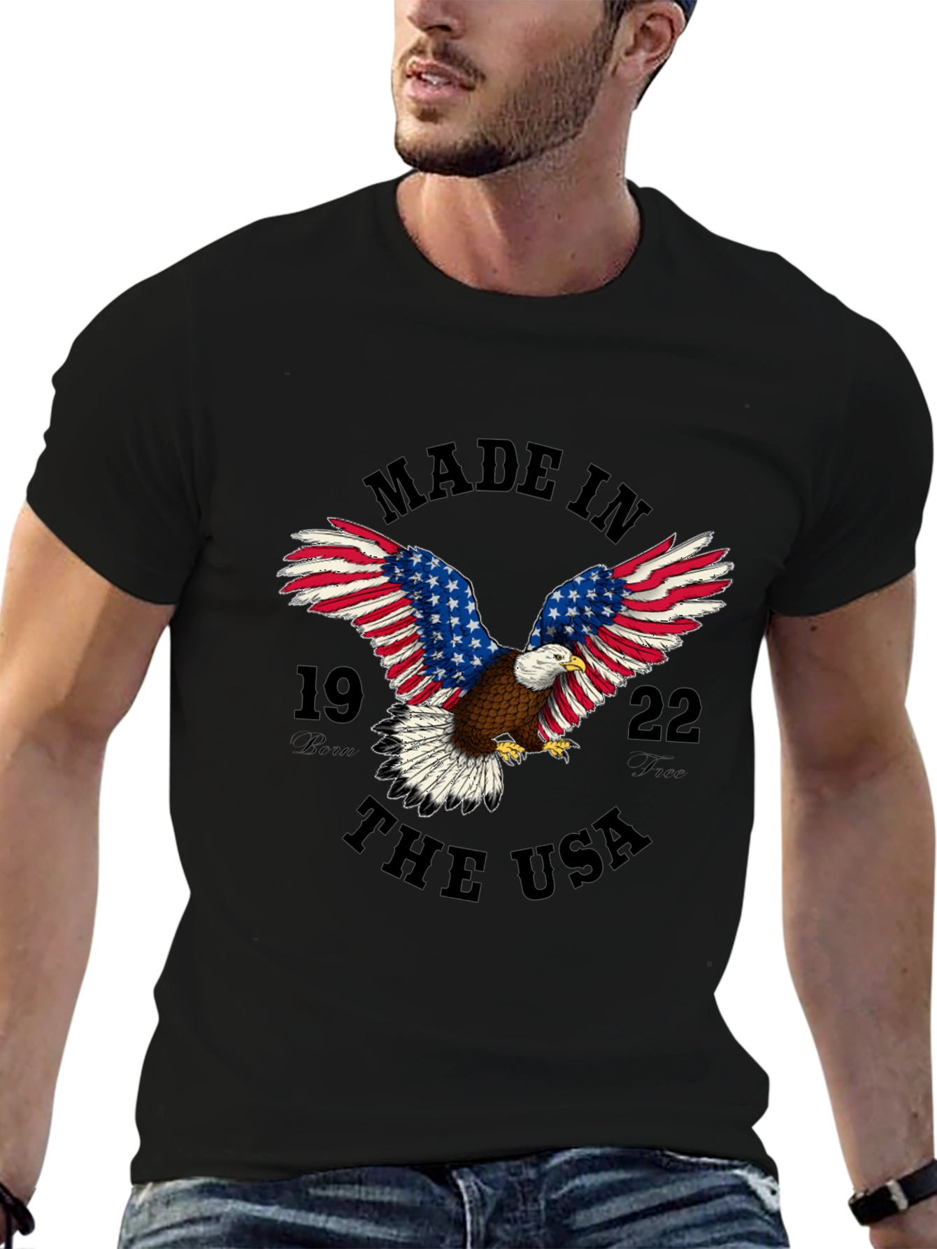 Made In USA Eagle Graphic T-Shirt