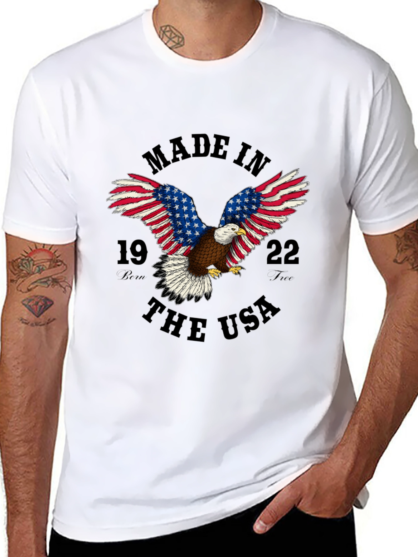 Made In USA Eagle Graphic T-Shirt