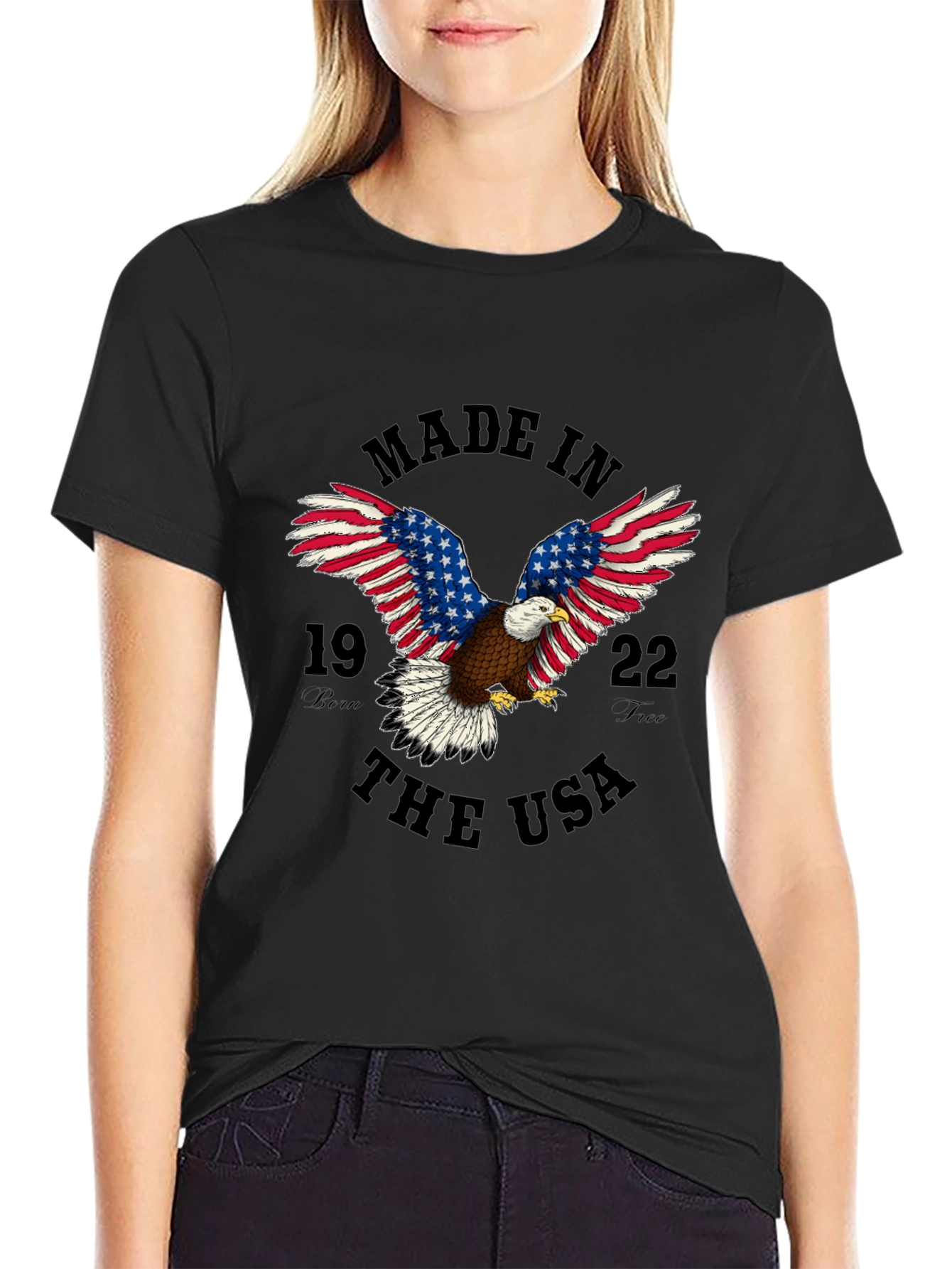 Made In USA Eagle Graphic T-Shirt