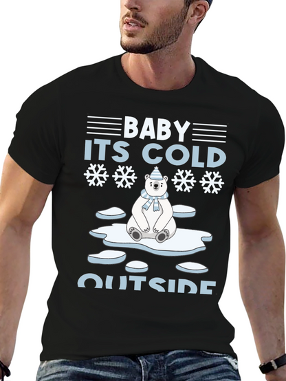 Baby Its Cold Outside Polar Bear Holiday T-Shirt