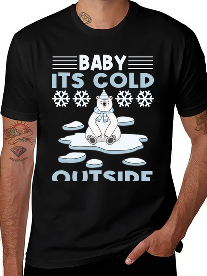 Baby Its Cold Outside Polar Bear Holiday T-Shirt