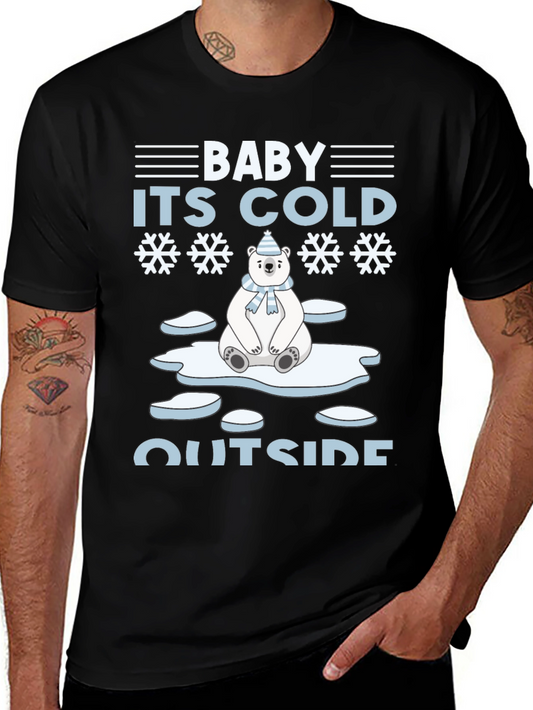 Baby Its Cold Outside Polar Bear Holiday T-Shirt