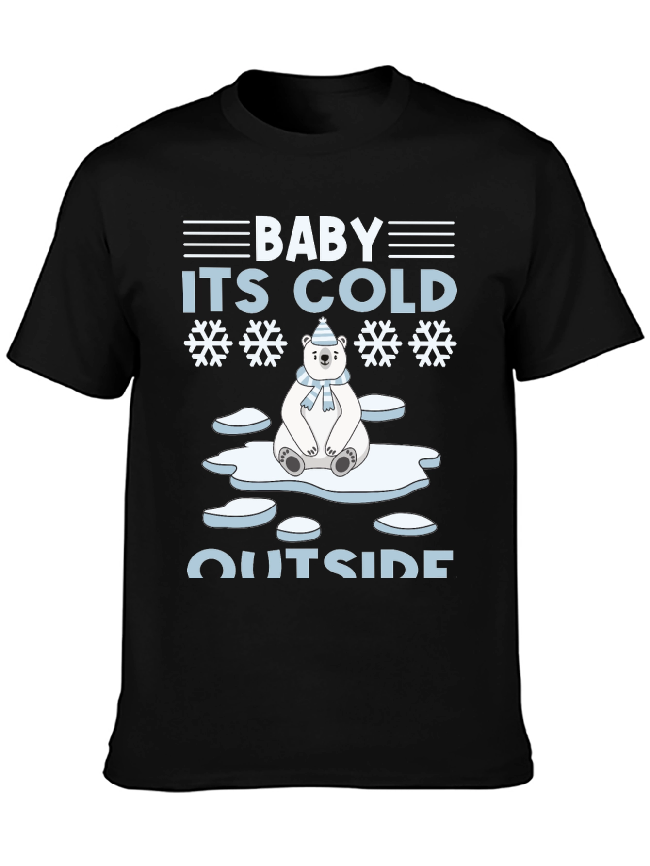 Baby Its Cold Outside Polar Bear Holiday T-Shirt