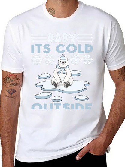 Baby Its Cold Outside Polar Bear Holiday T-Shirt