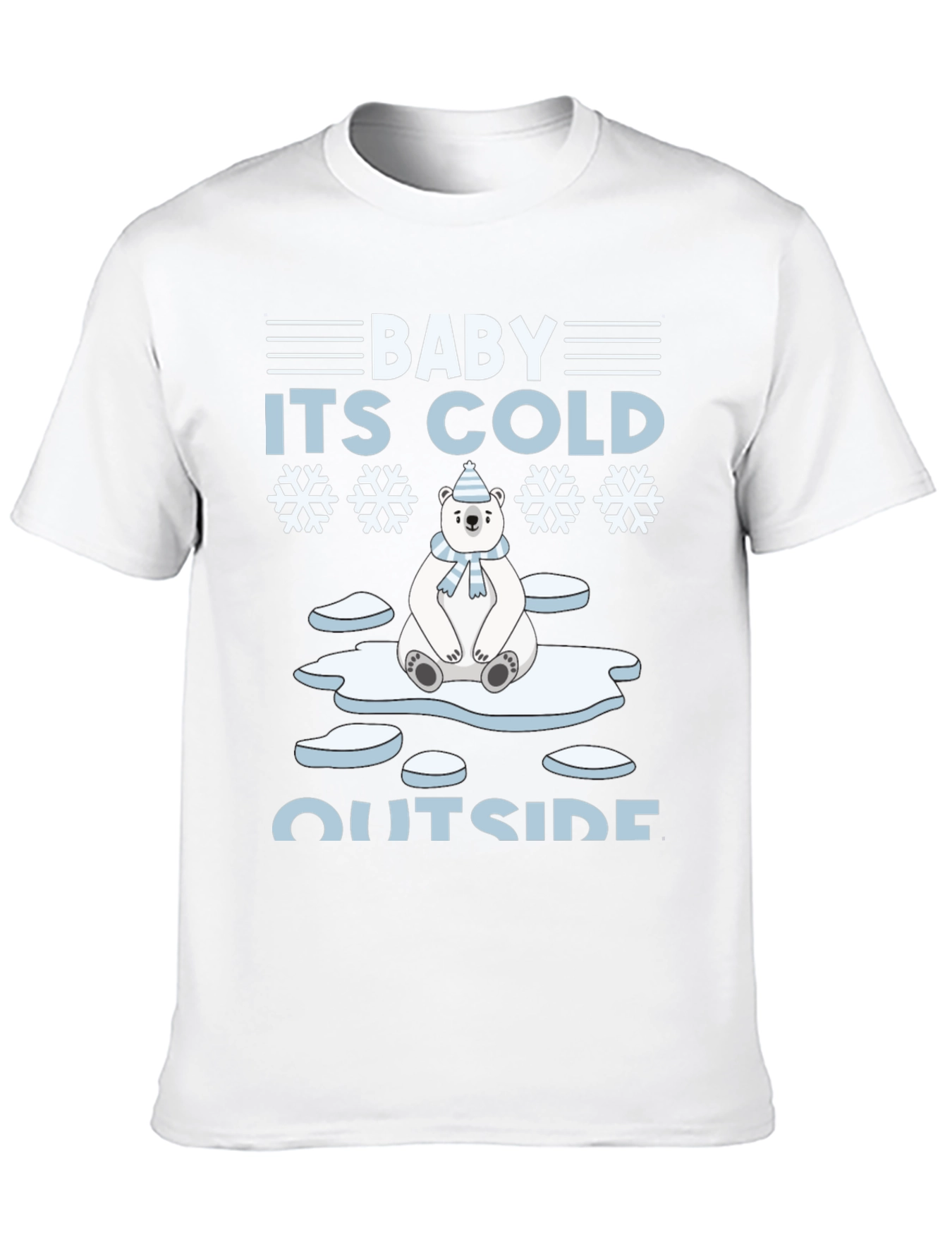 Baby Its Cold Outside Polar Bear Holiday T-Shirt