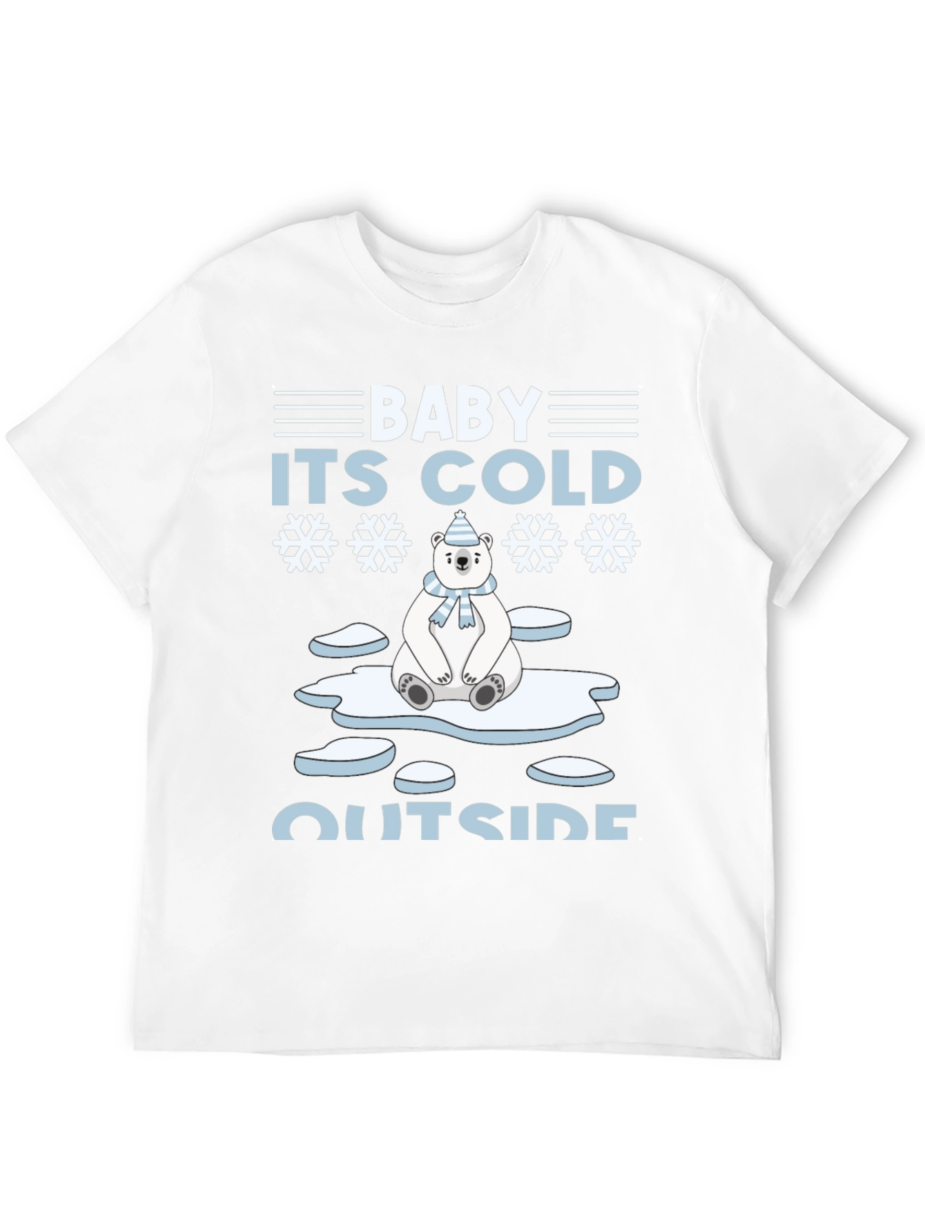 Baby Its Cold Outside Polar Bear Holiday T-Shirt