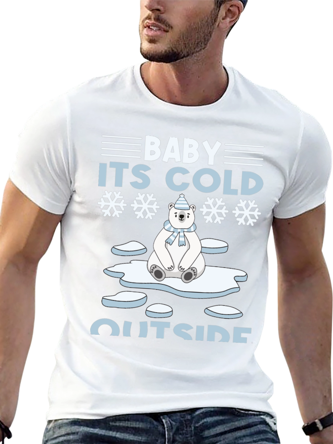 Baby Its Cold Outside Polar Bear Holiday T-Shirt