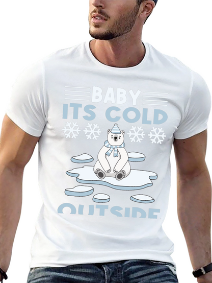 Baby Its Cold Outside Polar Bear Holiday T-Shirt