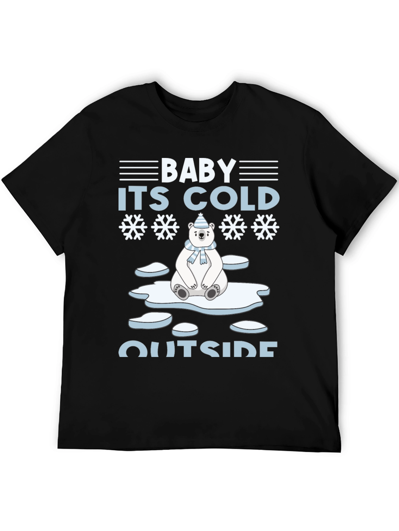 Baby Its Cold Outside Polar Bear Holiday T-Shirt