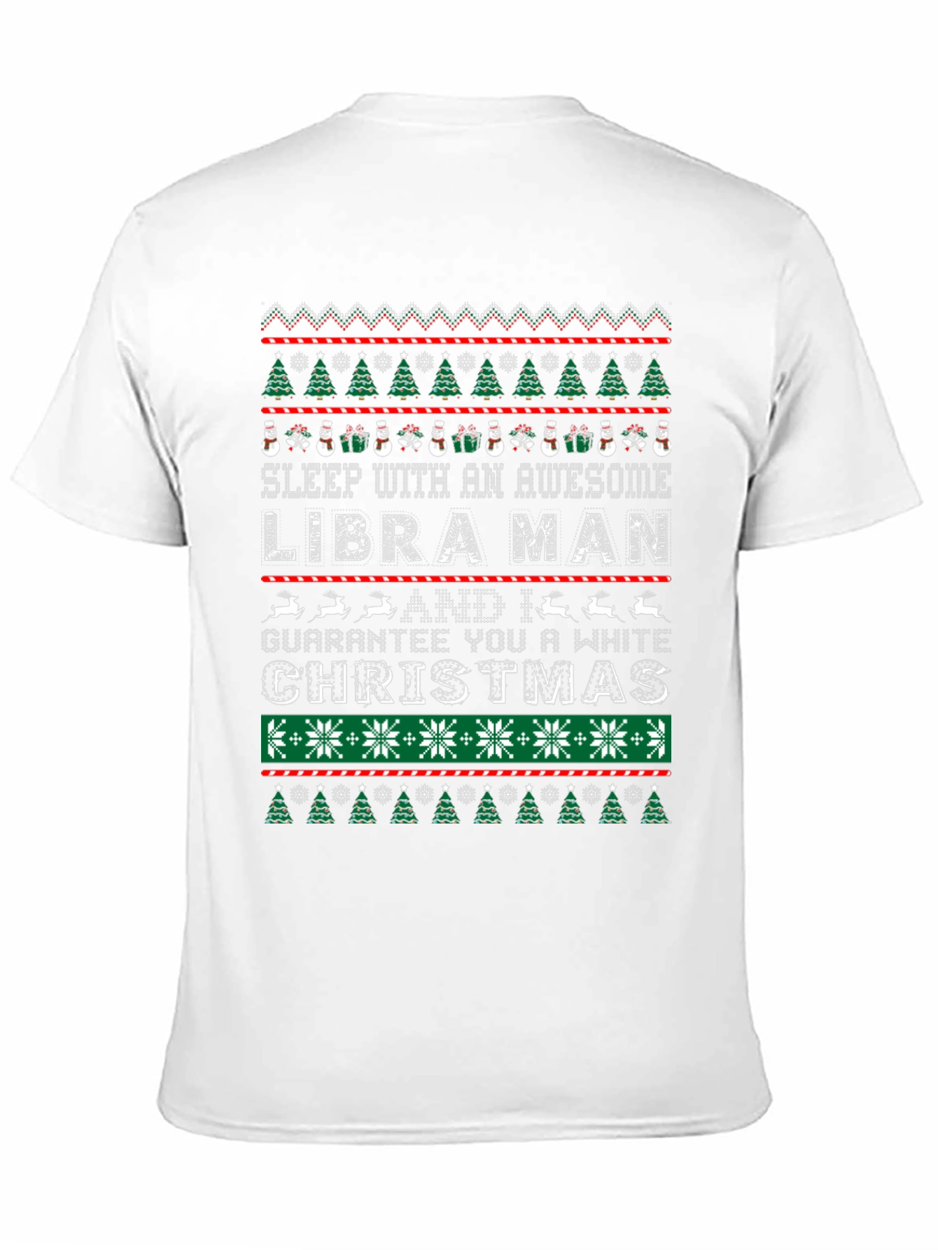 Libra Man Ugly Christmas Sweater Style T-Shirt