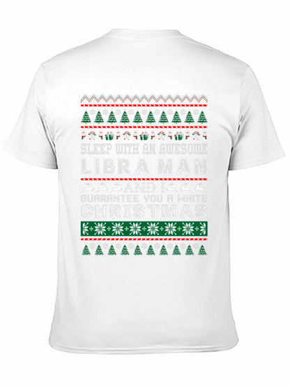 Libra Man Ugly Christmas Sweater Style T-Shirt