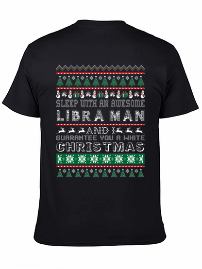 Libra Man Ugly Christmas Sweater Style T-Shirt
