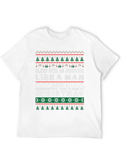 Libra Man Ugly Christmas Sweater Style T-Shirt