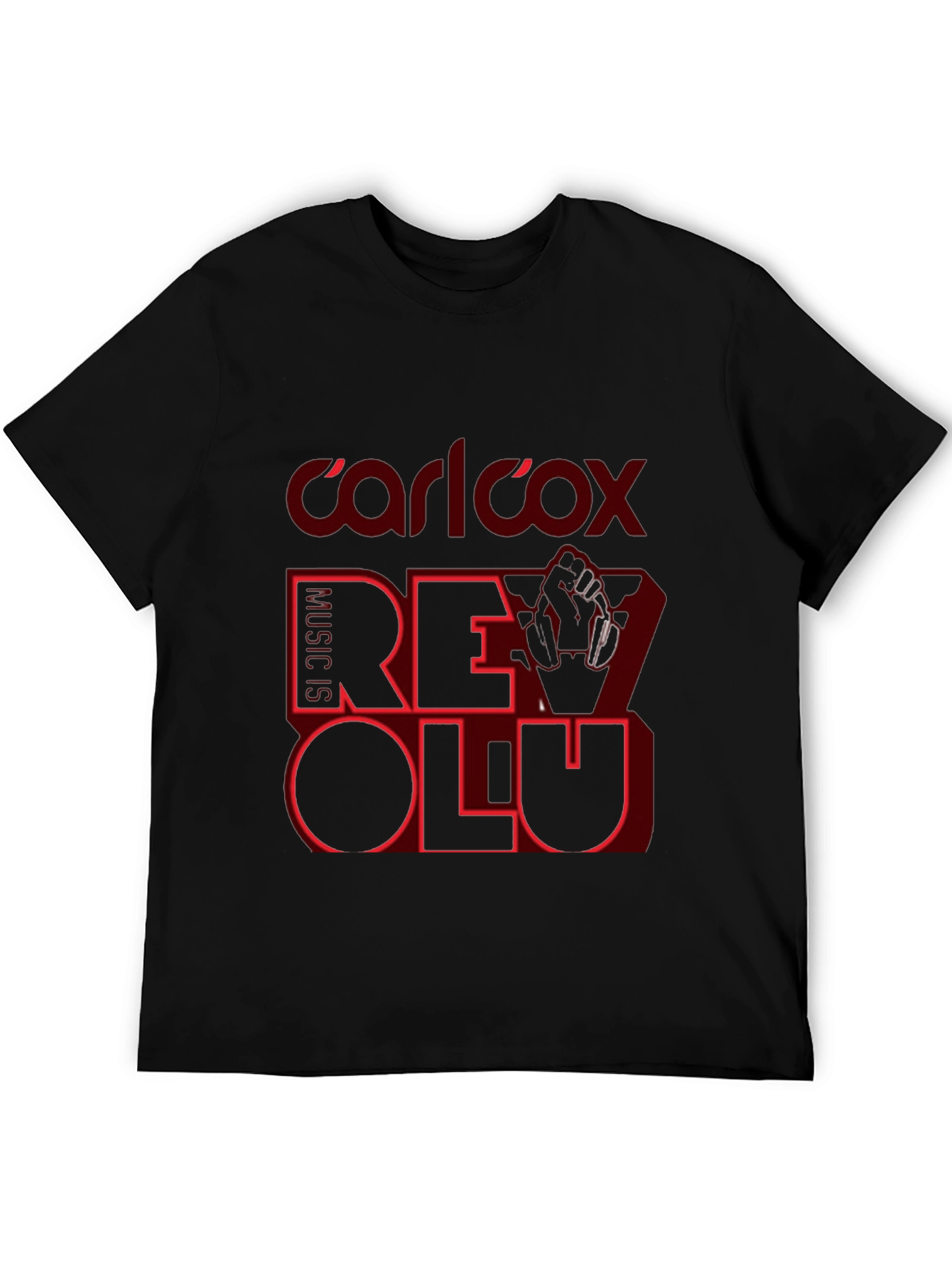 Carl Cox Revolution Black T-Shirt Music Lover
