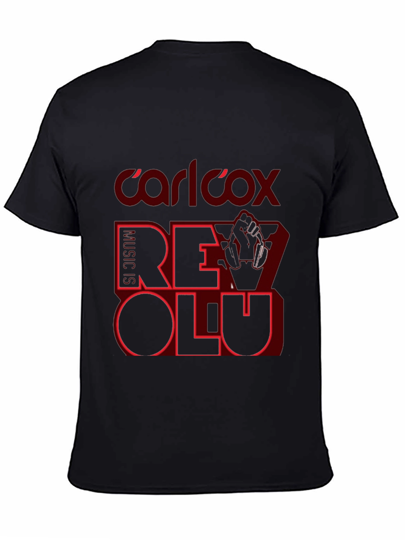 Carl Cox Revolution Black T-Shirt Music Lover