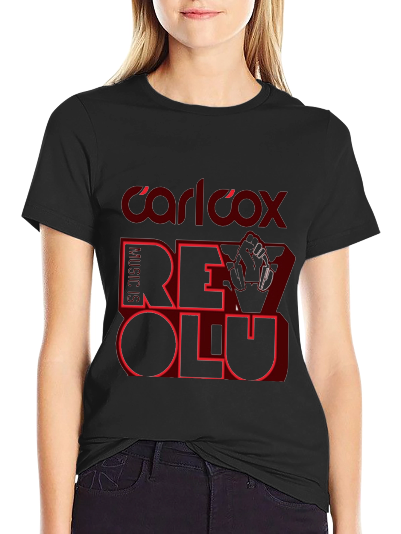 Carl Cox Revolution Black T-Shirt Music Lover