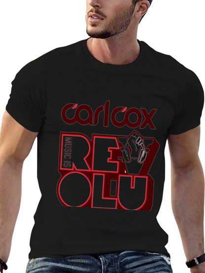 Carl Cox Revolution Black T-Shirt Music Lover