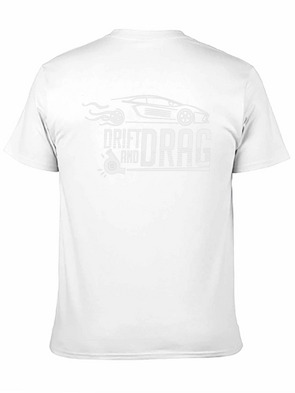 Drift and Drag Black Graphic T-Shirt
