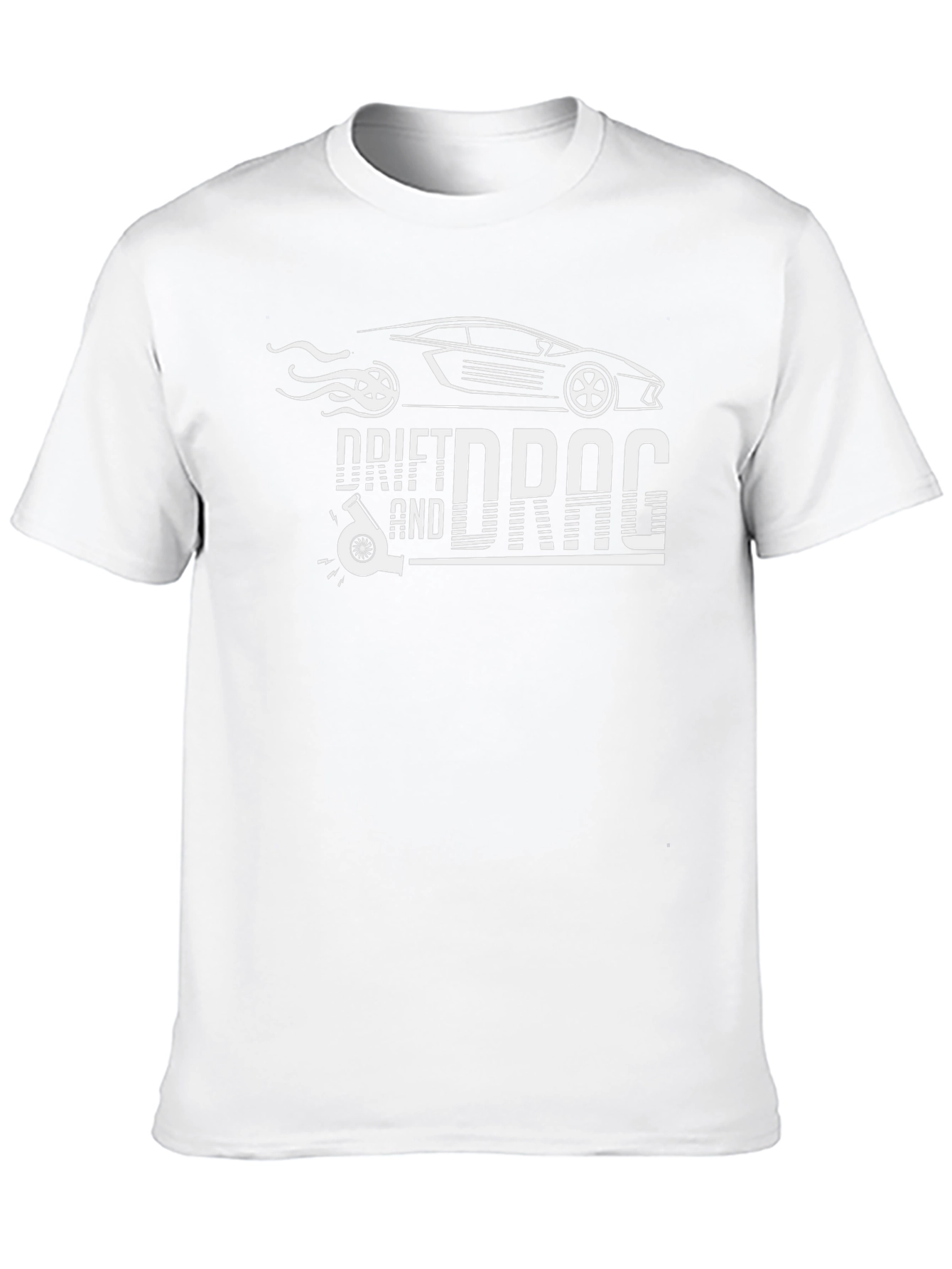 Drift and Drag Black Graphic T-Shirt