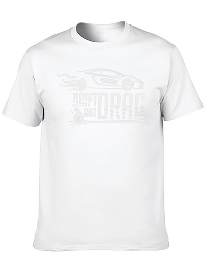Drift and Drag Black Graphic T-Shirt