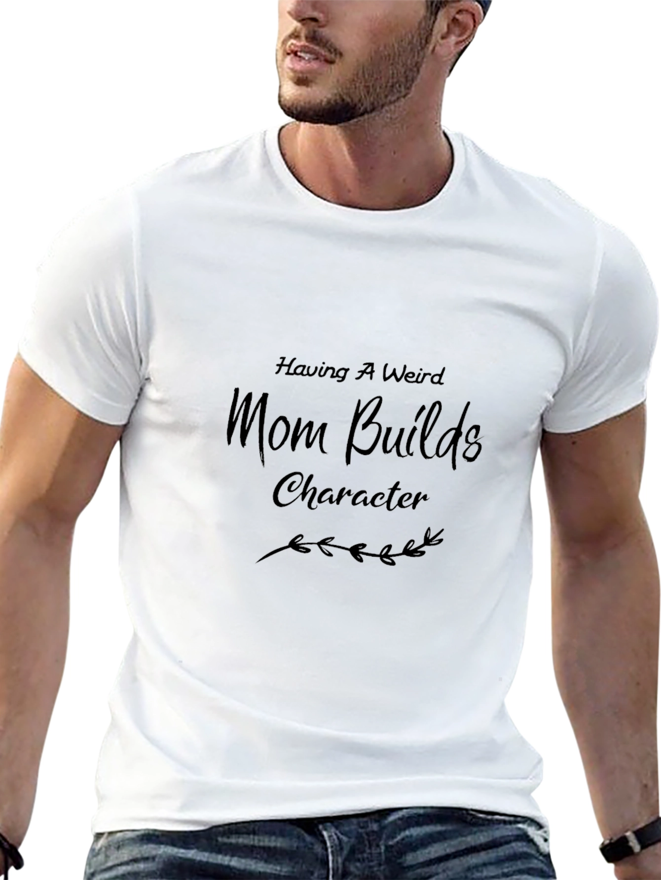 Having a Weird Mom Builds Character Graphic Tee