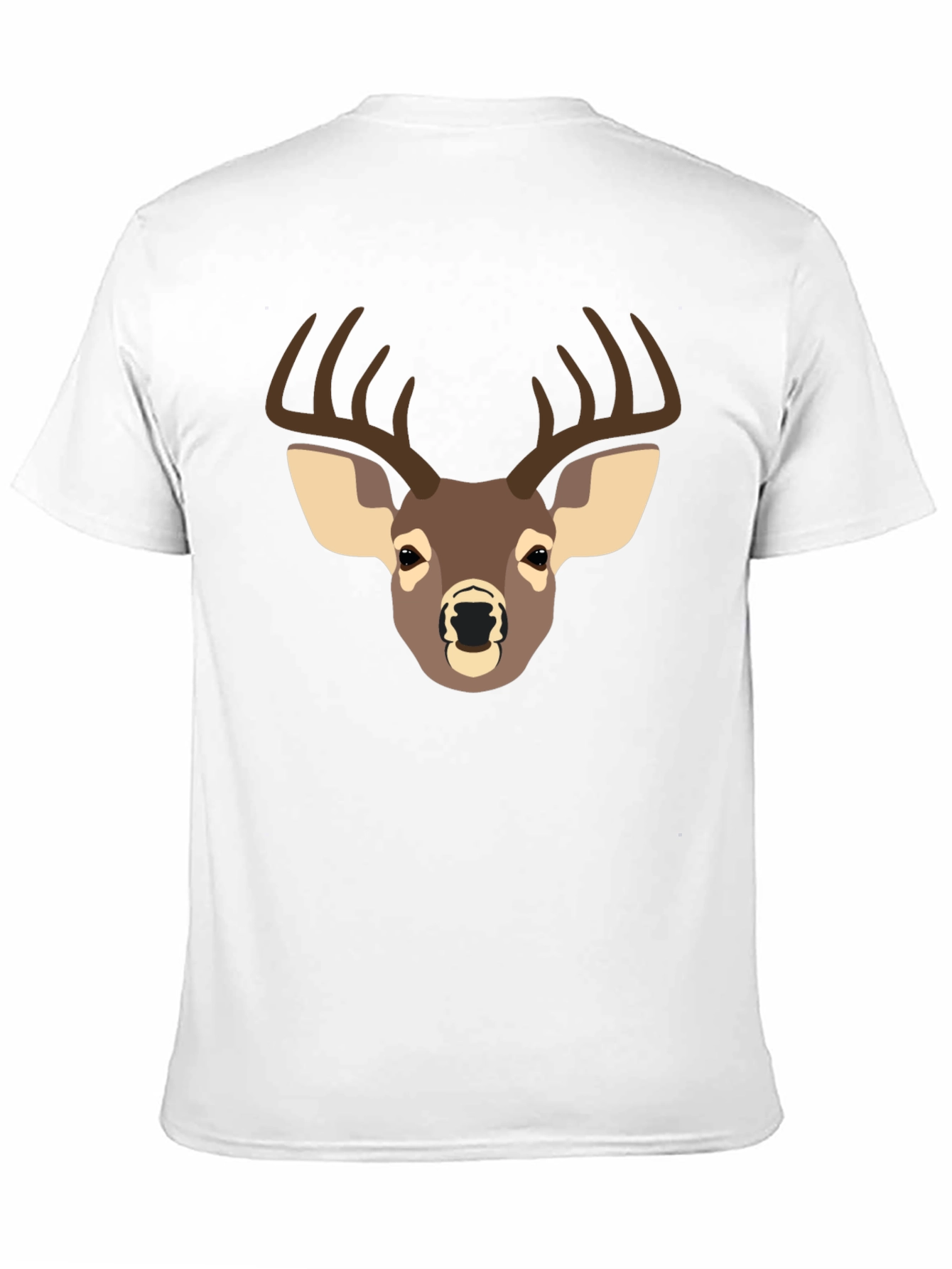 Deer Graphic T-Shirt - Black Casual Tee