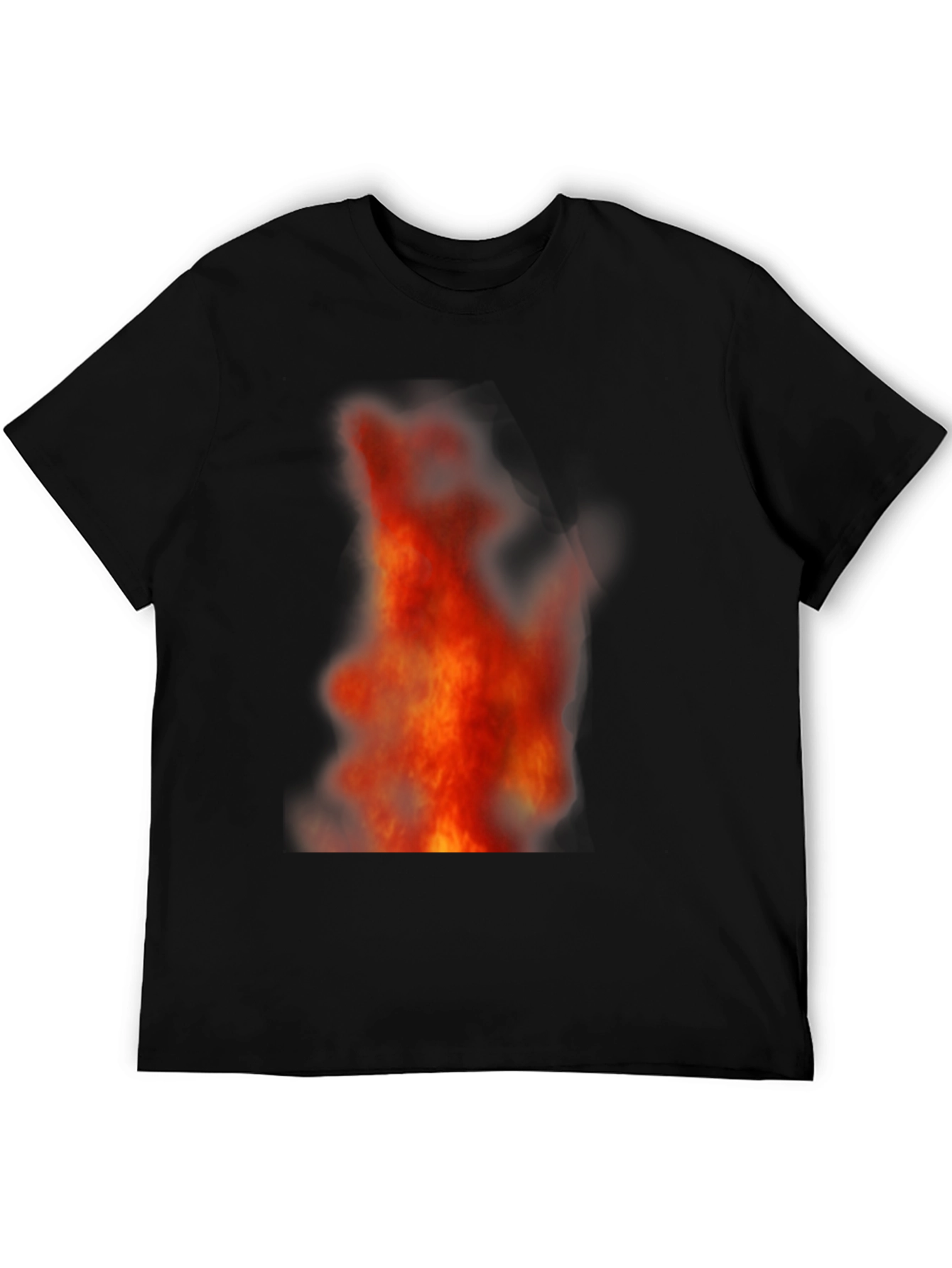 Fiery Flames Black T-Shirt