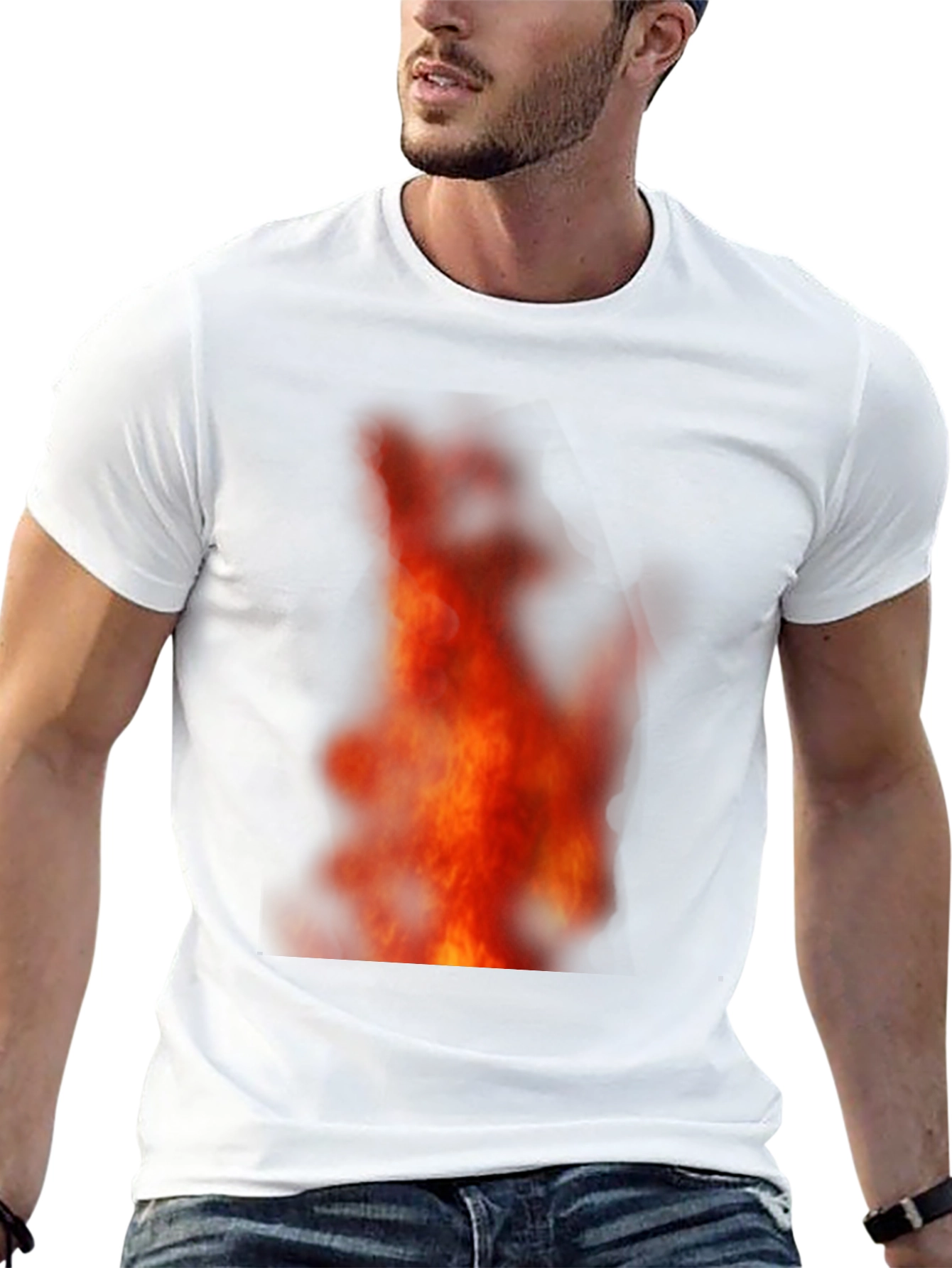 Fiery Flames Black T-Shirt
