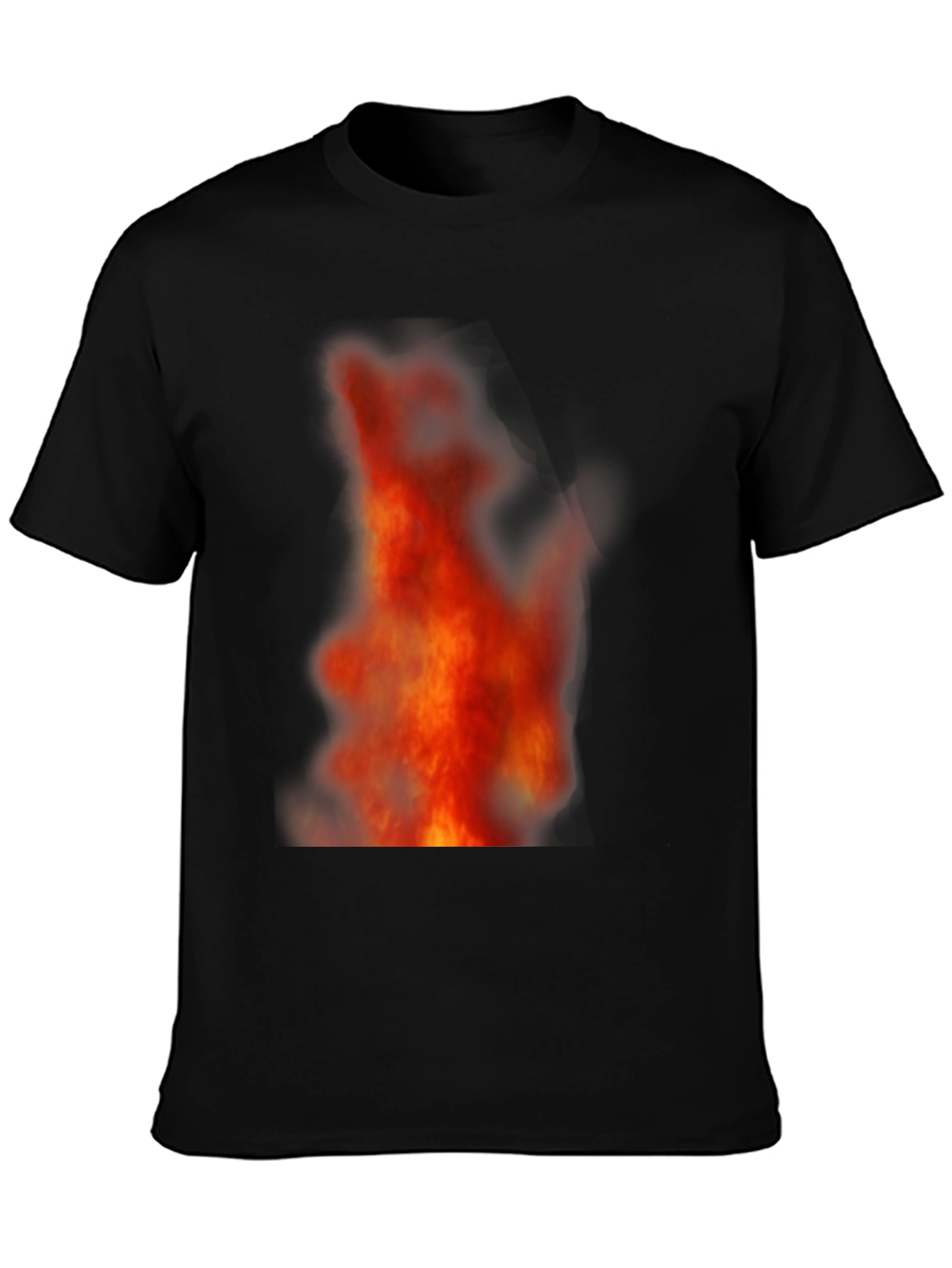 Fiery Flames Black T-Shirt