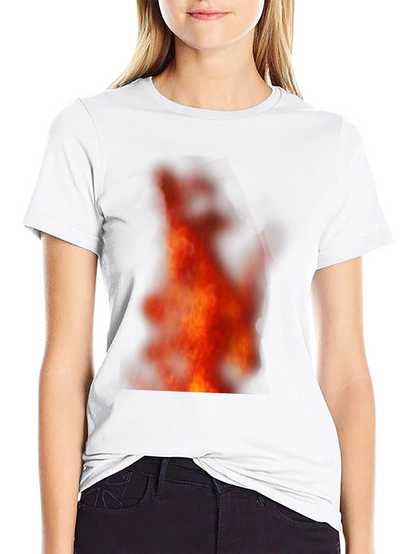 Fiery Flames Black T-Shirt