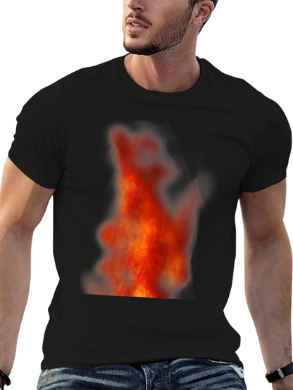 Fiery Flames Black T-Shirt