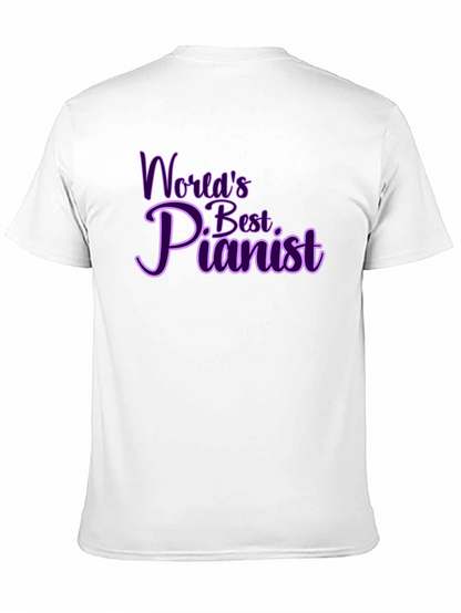 Worlds Best Pianist Graphic Tee - Black