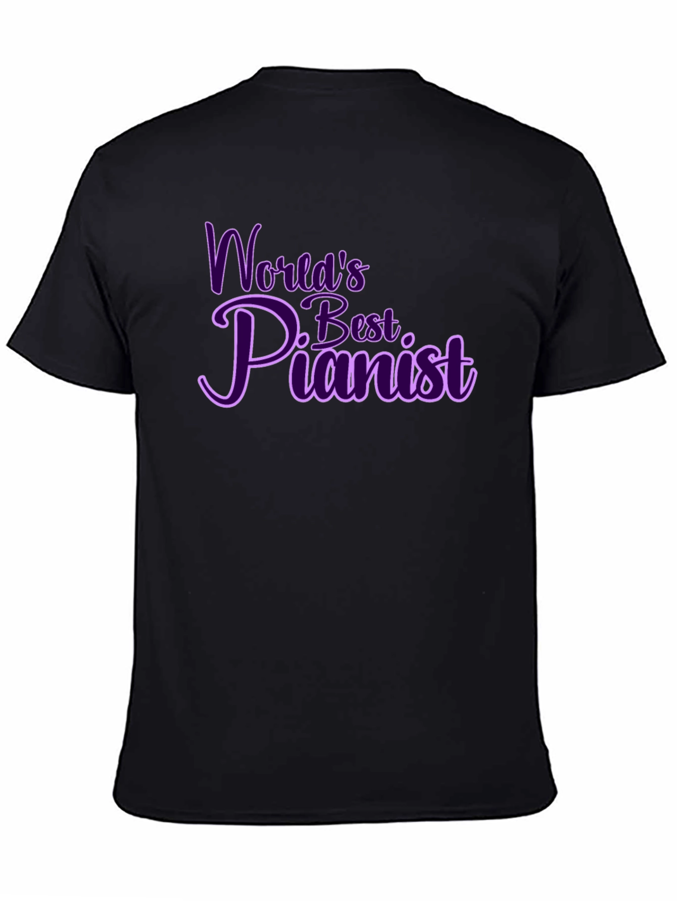 Worlds Best Pianist Graphic Tee - Black