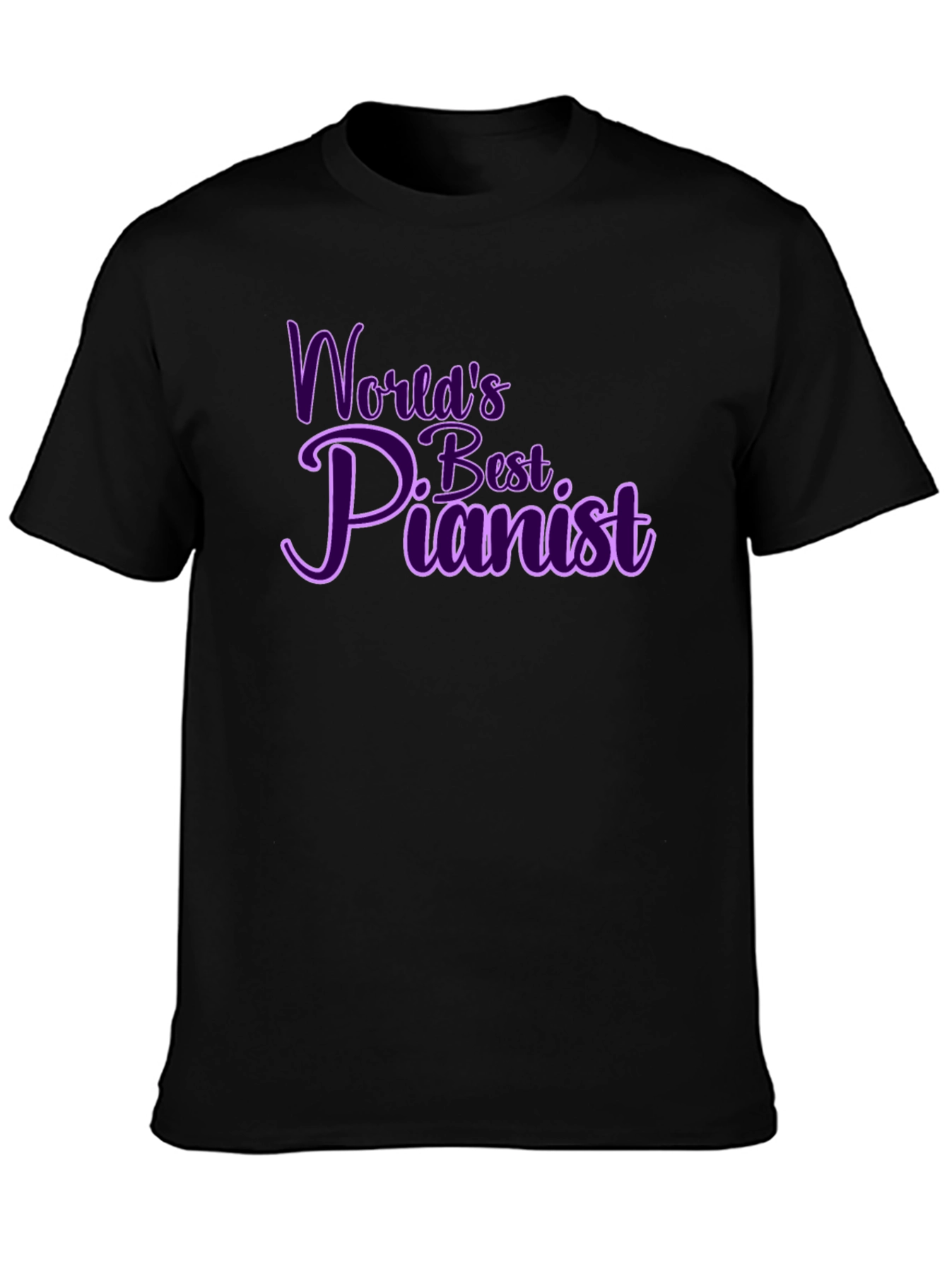 Worlds Best Pianist Graphic Tee - Black