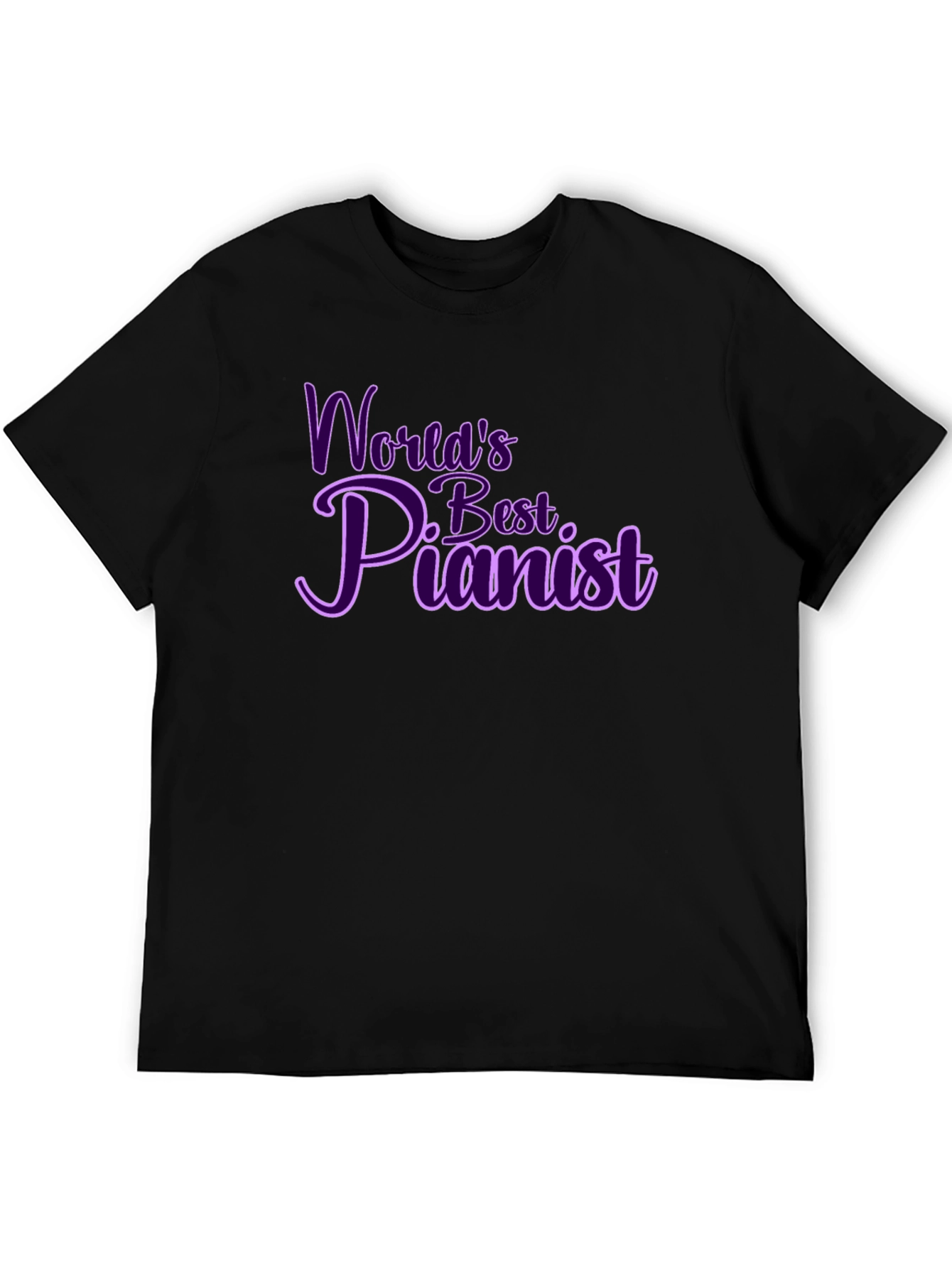 Worlds Best Pianist Graphic Tee - Black