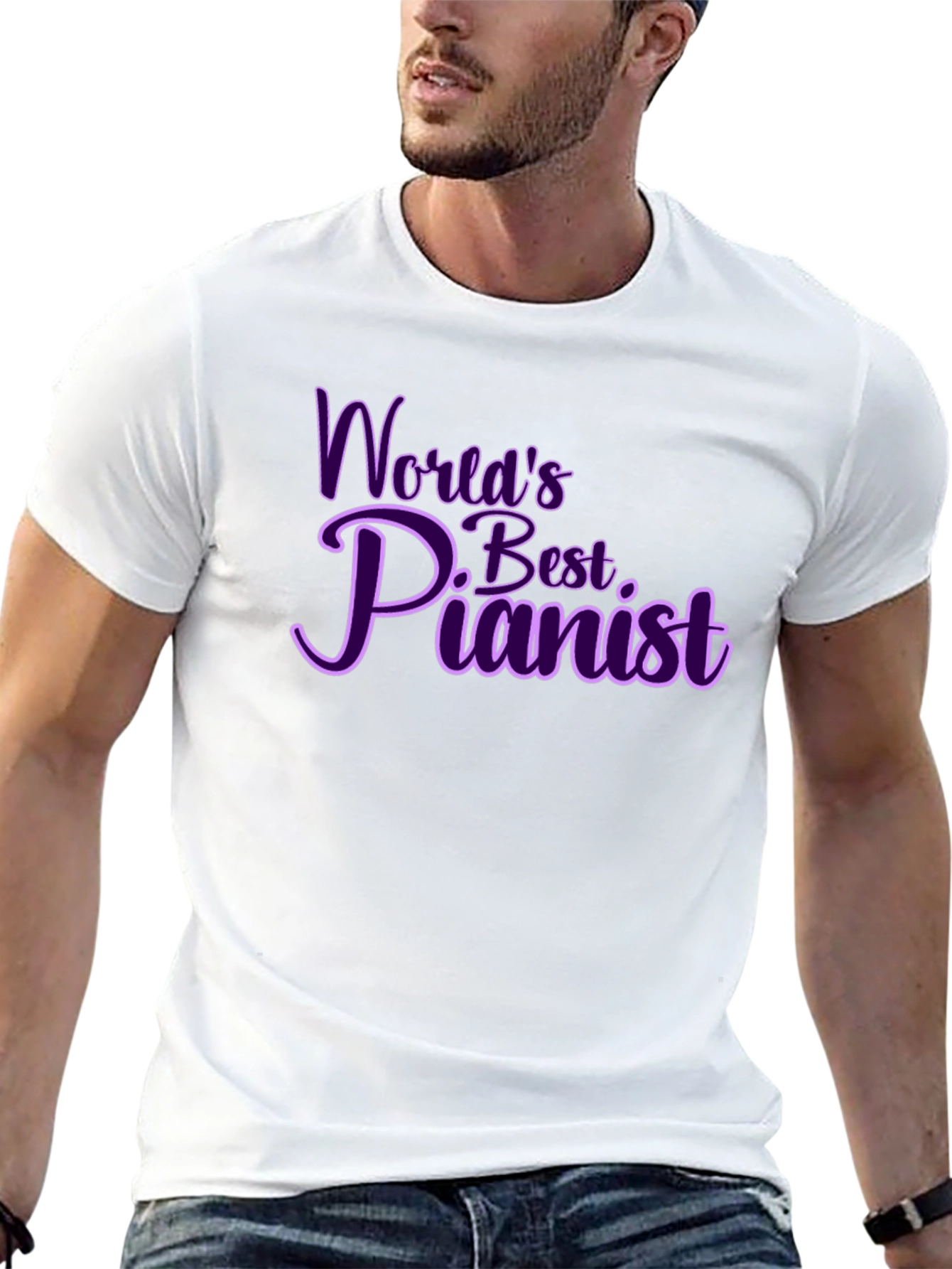 Worlds Best Pianist Graphic Tee - Black