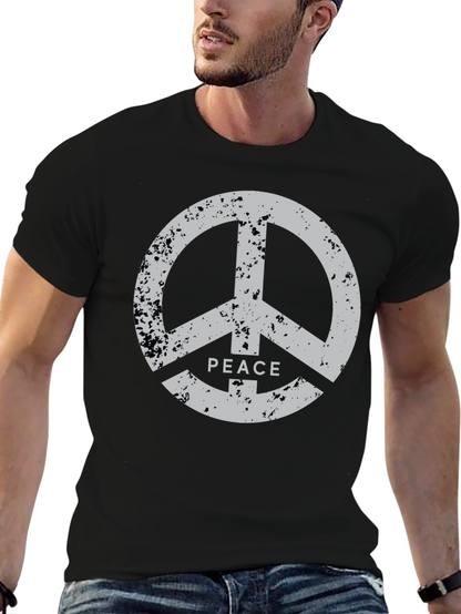 Peace Sign Black T-Shirt