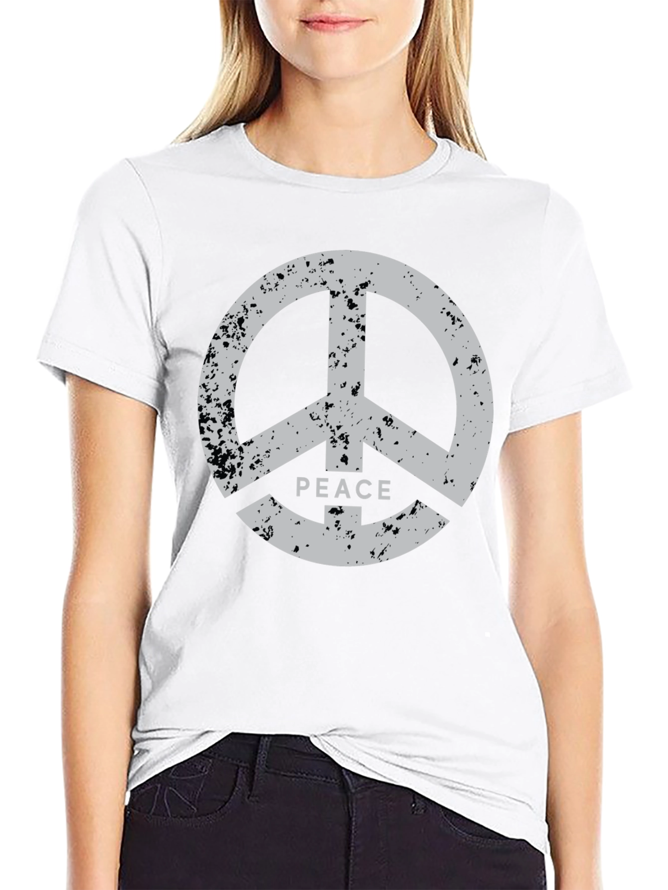 Peace Sign Black T-Shirt