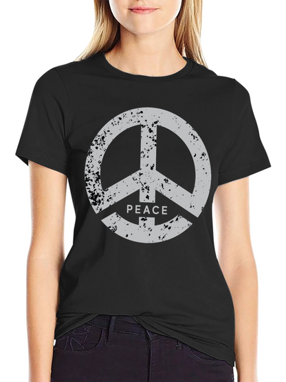 Peace Sign Black T-Shirt