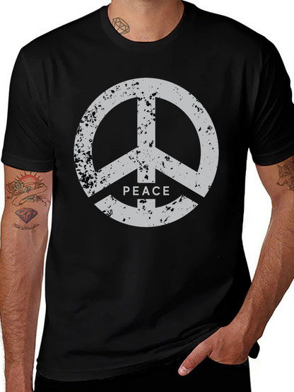 Peace Sign Black T-Shirt