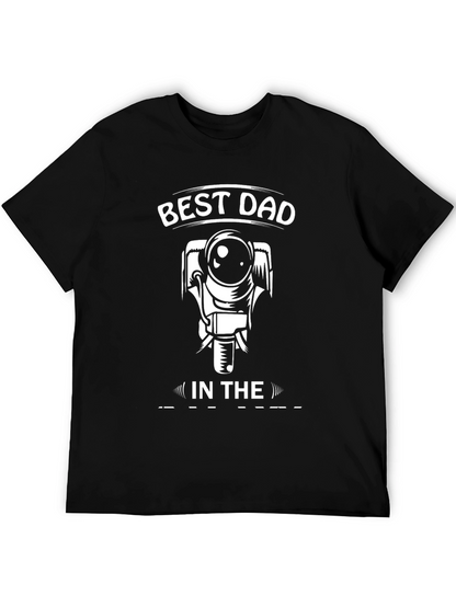 Best Dad in the Universe Black T-Shirt