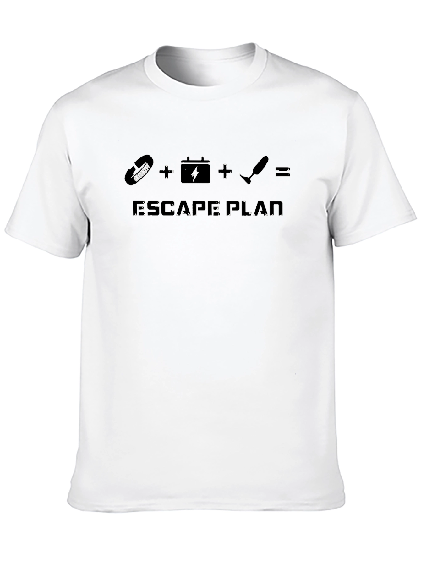 Escape Plan Black Graphic T-Shirt