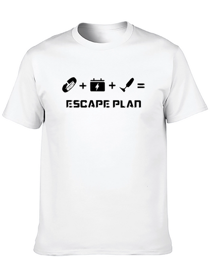 Escape Plan Black Graphic T-Shirt