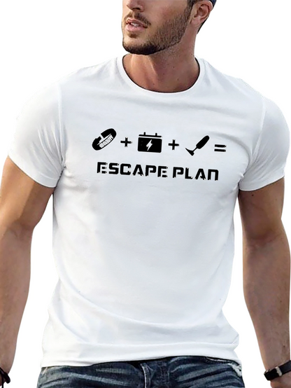 Escape Plan Black Graphic T-Shirt